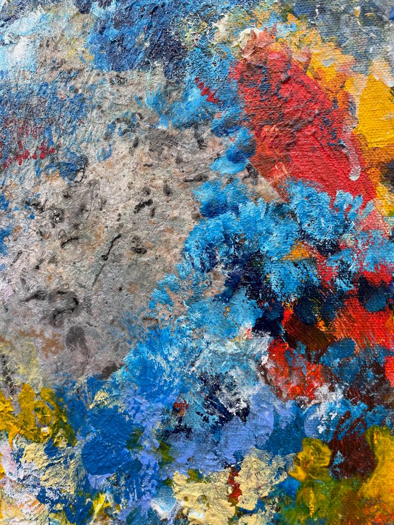 Original Contemporary Abstract Painting by Chitra Ramanathan