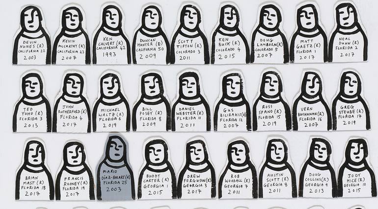 Original Illustration Politics Painting by Ralph Lazar