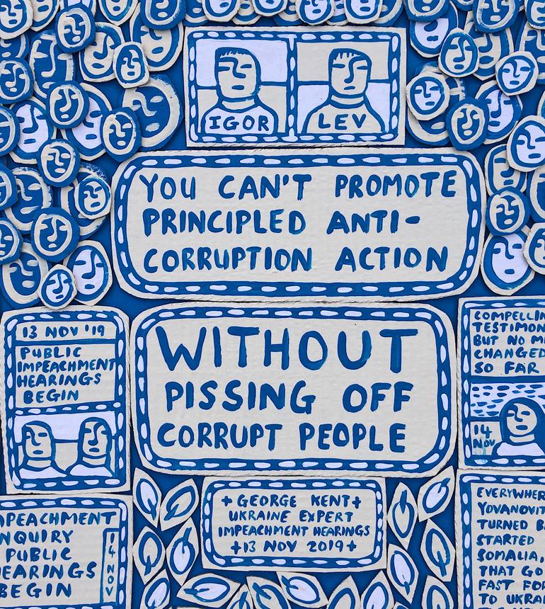 Original Illustration Politics Painting by Ralph Lazar