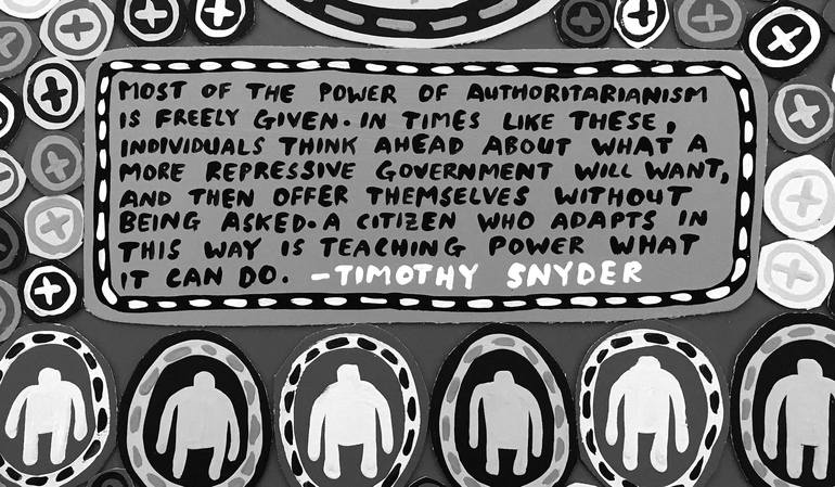 Original Documentary Politics Painting by Ralph Lazar