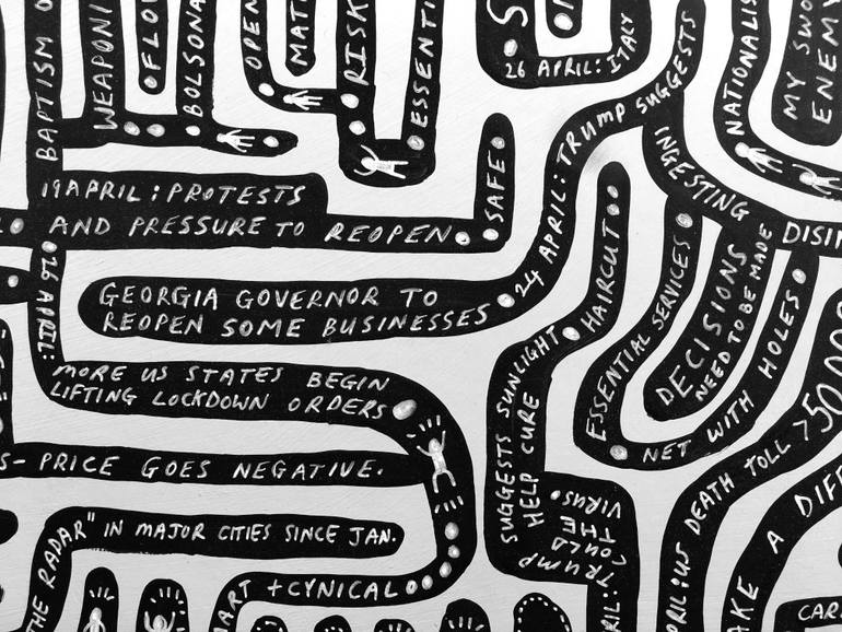 Original Documentary Politics Painting by Ralph Lazar