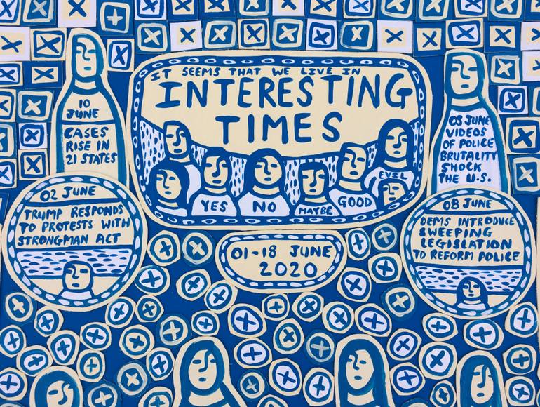 Original Illustration Politics Painting by Ralph Lazar