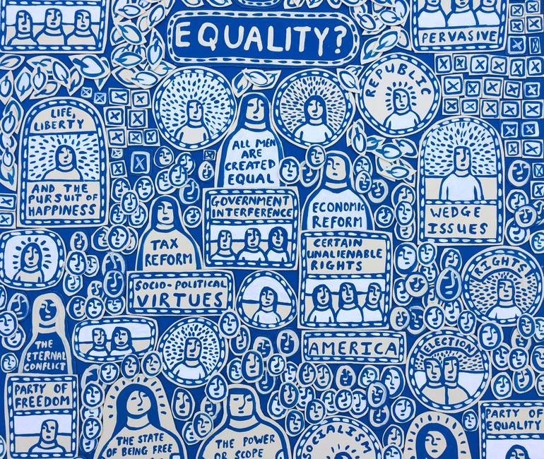 Original Illustration Politics Painting by Ralph Lazar