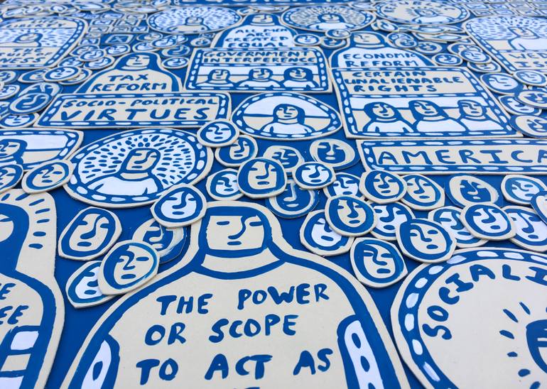 Original Illustration Politics Painting by Ralph Lazar