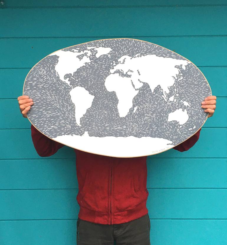 Original Documentary Boat Painting by Ralph Lazar