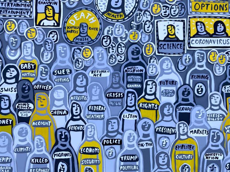 Original Illustration Politics Painting by Ralph Lazar