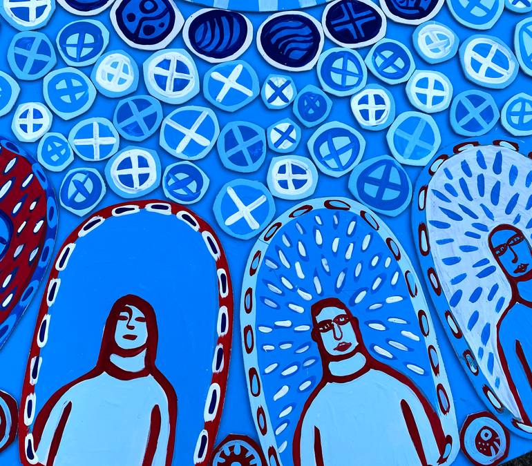 Original Documentary People Painting by Ralph Lazar