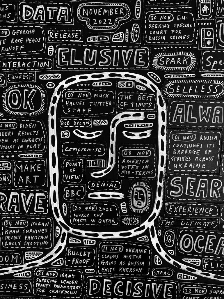 Original Illustration People Painting by Ralph Lazar