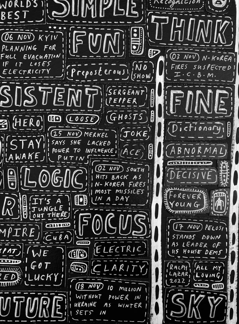 Original Illustration People Painting by Ralph Lazar