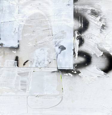 Original Black & White Abstract Paintings by Eric Guenette