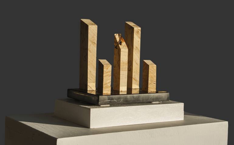 Original Art Deco Abstract Sculpture by Ivanno Macci