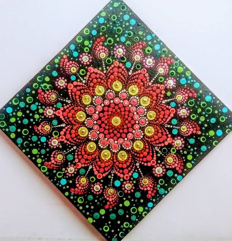 Original Art Deco Abstract Painting by Shweta Handa