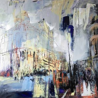 Original Abstract Expressionism Architecture Paintings by Uta Polster