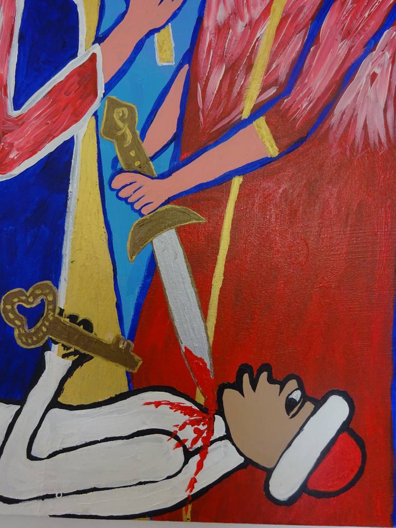 Original Figurative People Painting by Chinwe Russell