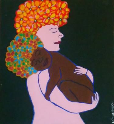 Print of Figurative Family Paintings by Chinwe Russell
