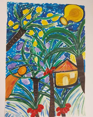 Print of Abstract Expressionism Rural life Paintings by Chinwe Russell