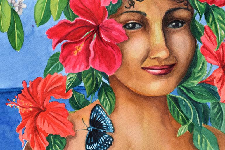 Original Illustration Women Painting by Cathy Earle