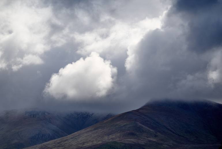 Original Landscape Photography by Dean Buckfield | Photorealism Art on Paper | Do not let the drama above you drown you