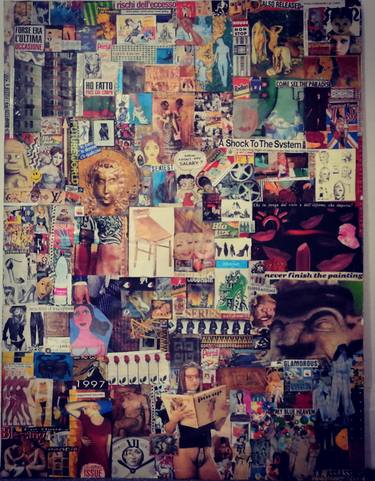 Original Pop Art Popular culture Collage by Mirco Piccioli