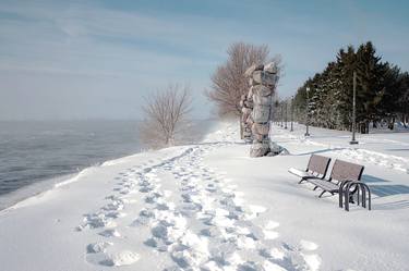 Winter view along  the St Lawrence river 1/4 thumb