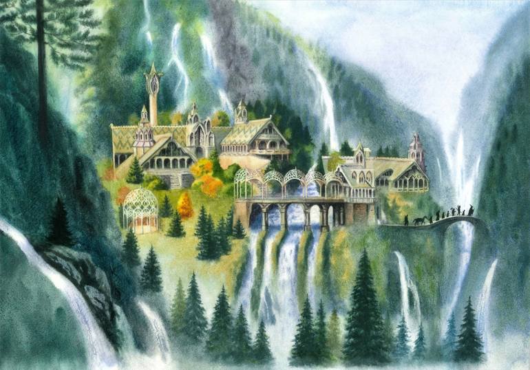 Original Fantasy Painting by Anastasia Bartashevich