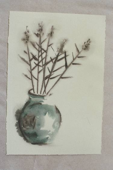 rushes in Chinese vase thumb