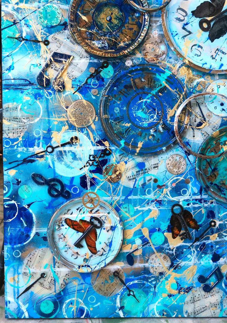 Original Abstract Time Collage by Kreg Kelley