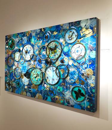Original Abstract Time Collage by Kreg Kelley