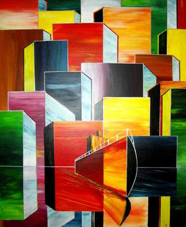 Print of Architecture Paintings by ron schwartz