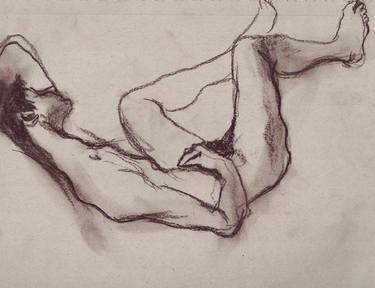 Print of Fine Art Nude Drawings by Narek Saroyan