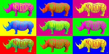 RhinNo Future?! (9 Colorful Rhinos) - 12 limited signed editions thumb