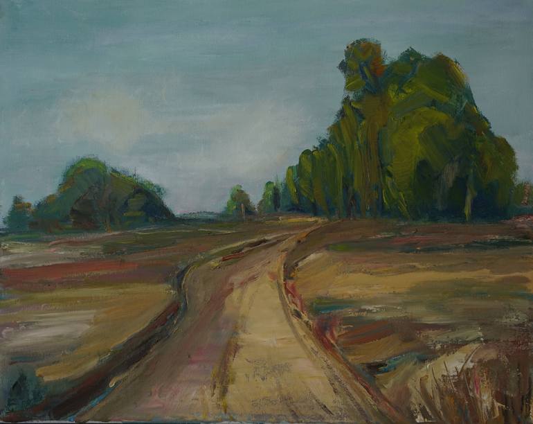 Original Nature Painting by Natalia Alf | Figurative Art on Canvas | The way