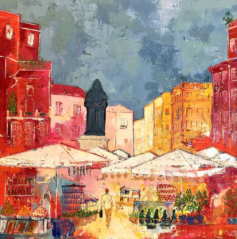Original Fauvism Architecture Paintings by Julie D'Aragon
