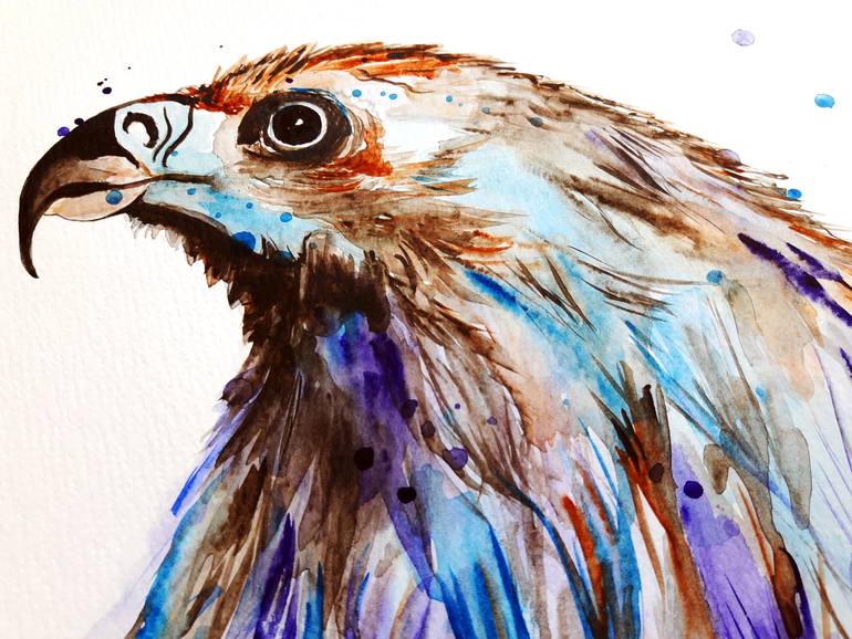 Original Expressionism Animal Painting by Luba Ostroushko