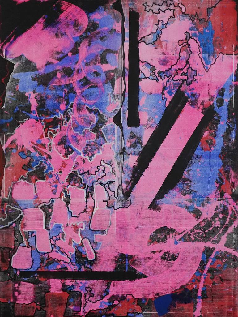 Original Abstract Expressionism Abstract Paintings by Yasin Sarfraz