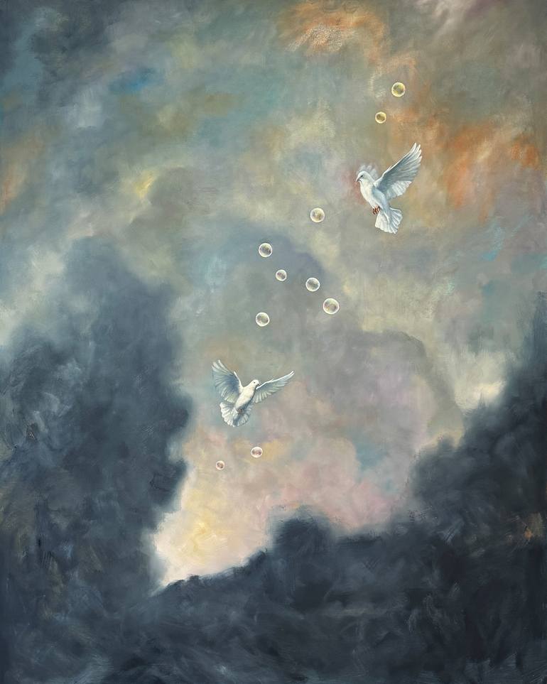 Original Animal Painting by Adam Thomas | Contemporary Art on Canvas | Peaceful Serenity