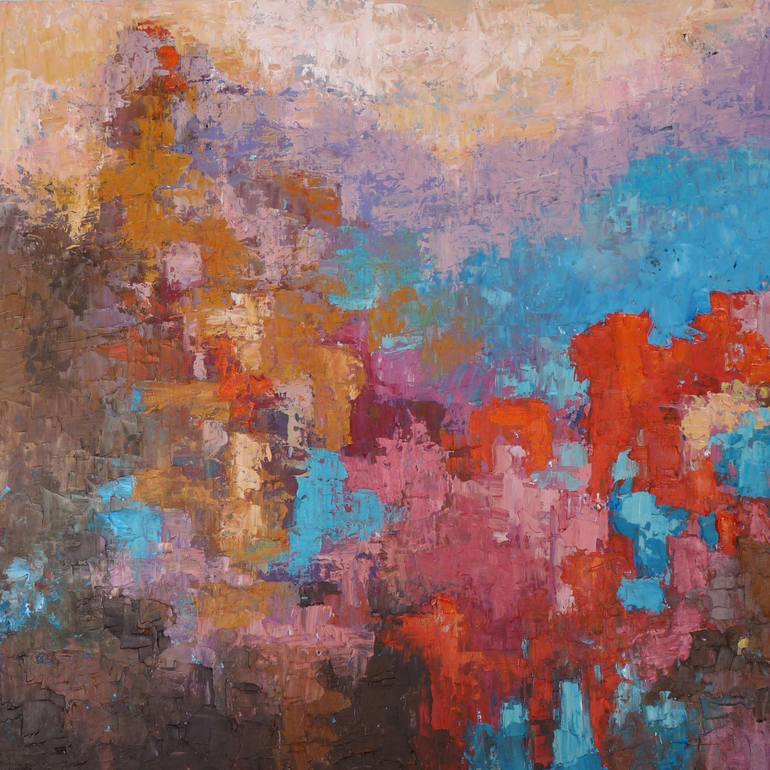 Purple Mountains Painting by Adam Thomas | Saatchi Art