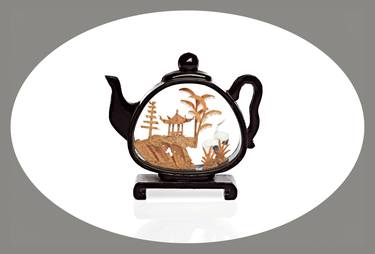 Porcelaine Landscape - Chinese House Teapot - Limited Edition 4 of 7 thumb