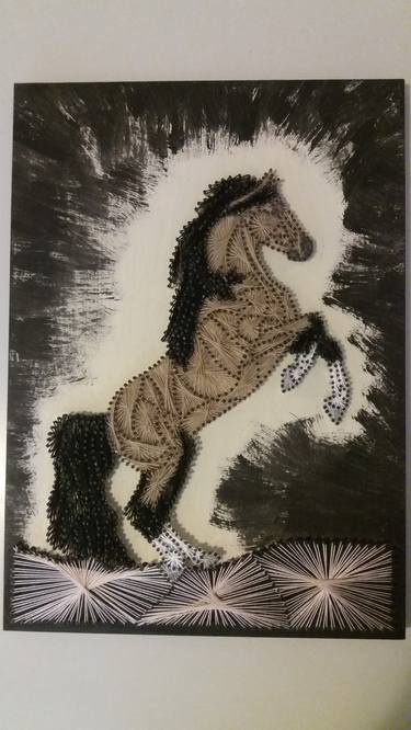 Print of Horse Paintings by Philippus Naude