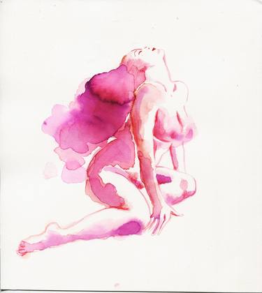 Print of Figurative Erotic Drawings by Cristina Cerminara