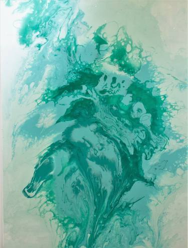 Original Abstract Expressionism Abstract Painting by Mona Kia