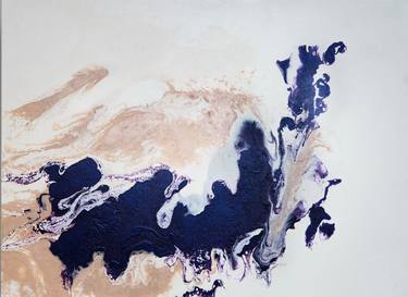 Original Abstract Expressionism Abstract Painting by Mona Kia