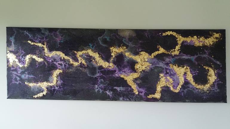 Original Outer Space Painting by SANDRA BREUILLES
