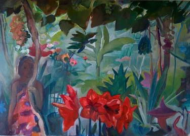 Print of Expressionism Garden Paintings by Joanna Galecka
