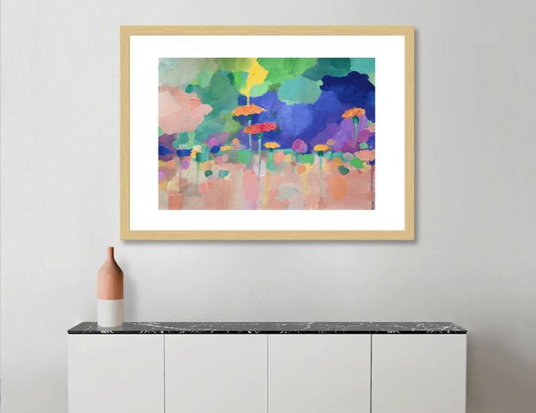 Original Impressionism Abstract Painting by Mitisha Vakil