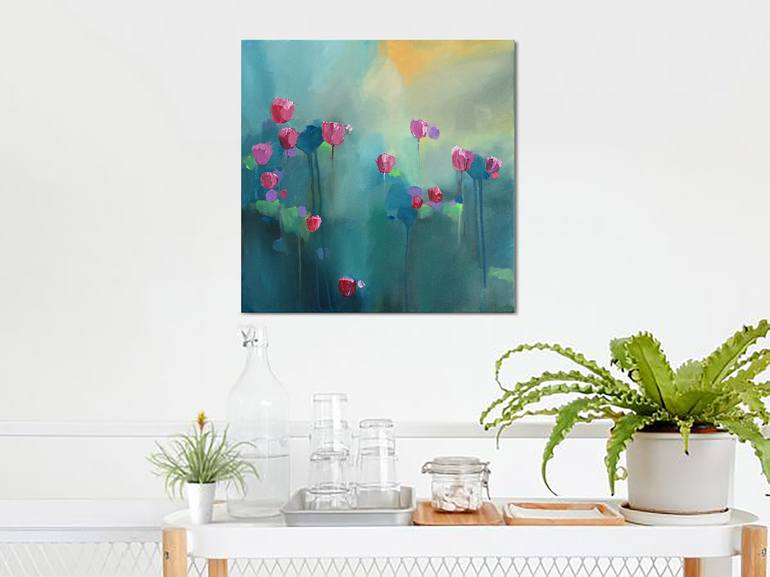 Original Abstract Floral Painting by Mitisha Vakil