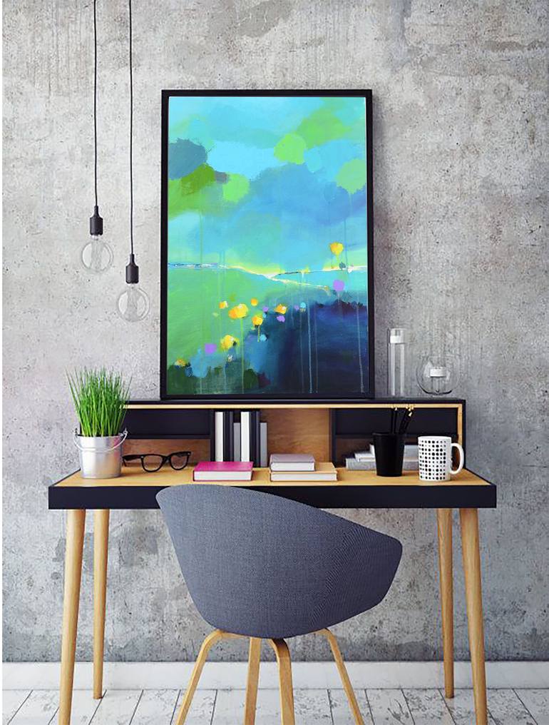 Original Abstract Landscape Painting by Mitisha Vakil