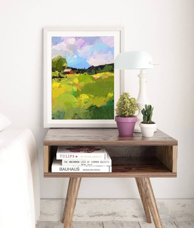 Original Abstract Landscape Painting by Mitisha Vakil