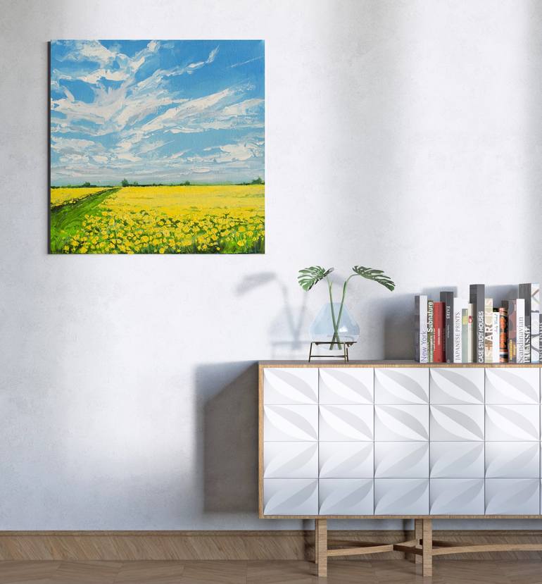 Original Impressionism Landscape Painting by Mitisha Vakil