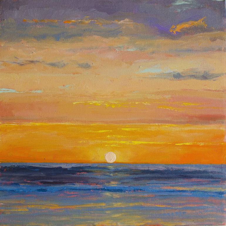 Sunset mood Painting by Mitisha Vakil | Saatchi Art